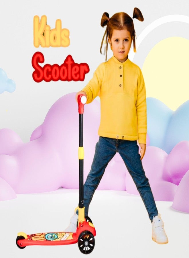 DRUMSTONE 𝟏𝟓 𝐘𝐄𝐀𝐑𝐒 𝐖𝐀𝐑𝐑𝐀𝐍𝐓𝐘 Kids Kick Scooter - Foldable 3-Wheel Scooter for Boys & Girls with Adjustable Height & Smooth Ride - Perfect Outdoor Toy for Fun & Active Play - Image 3